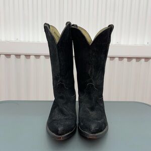 Durango Women’s Black Suede Cowboy Boots Size 8.5